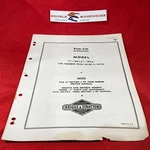 Briggs Stratton Illustrated Parts List IPR-1.6 IPR-6 303100-303750 MS-3186-115. Fixed Price $19.99.