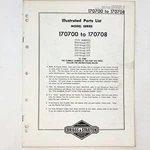Vtg 1973 Briggs & Stratton 170700-170708 Illustrated Parts List. Fixed Price $9.99.