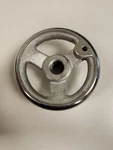 Cast Iron Hand Wheel Crank 4" With 3/4-10 Threaded Bore Chrome Plated. Fixed Price $12.95.