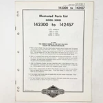 Vintage 1973 Briggs & Stratton 142300-142457 Illustrated Parts List. Fixed Price $9.99.