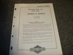 Briggs & Stratton Model Series 231401-231476 Engine Illustrated Parts Manual Xz. Fixed Price $70.56.