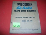 Wisconsin Air Cooled H.d. Engines-instruction Book & Parts List-models Abm, Akm. Fixed Price $38.90.