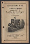 Fairbanks-morse Instructions No. 2548D, 1925, Vg Condition. Fixed Price $99.95.
