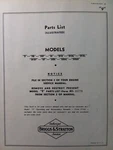 Briggs Stratton Model "9" 9B 9F 9P Engine Parts Manual Lawn Garden Tractor Mower. Fixed Price $31.44.