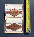 Briggs & Stratton Nos Vintage 4 Cycle Easy Spin Engine Decal Sticker 2 Pack.. Fixed Price $14.95.