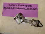 Briggs & Stratton 4HP Easy Spin Engine Vintage Stroke Piston Rings Rod Nice!. Fixed Price $55.00.