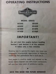 Briggs Stratton 60300 61400 80300 81400 Horizontal 2.25 Hp Engine Owner Manual. Fixed Price $39.95.