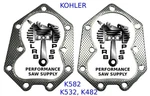 Cylinder Head Gaskets Fits Kohler K532, K582, K482 Replaces Part # 48-041-13-S. Fixed Price $39.95.