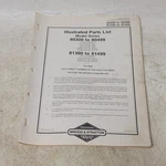 Briggs & Stratton Illustrated Parts List Model Series 80300-80499 81300-81499. Fixed Price $9.95.