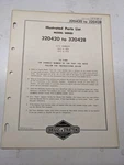 Briggs & Stratton Illustrated Engine Repair Parts List Book Manual 320420-320428. Fixed Price $17.70.