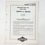 Vtg 1973 Briggs & Stratton 200401-200466 Illustrated Parts List. Fixed Price $9.99.