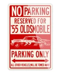 1955 Oldsmobile Super 88 Junior Johnson Aluminum Parking Sign 2 Sizes Made Usa. Fixed Price $35.05.