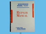 Wisconsin VG4D Engine Repair Manual *337. Fixed Price $30.00.