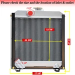 Aluminum Radiator Fits Kubota KEA-72140 D1005 D1105 D1305 K05RAD2,106200000169. Fixed Price $259.00.