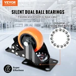 Vevor Wheels, 3-INCH Swivel Plate Casters, Set Of 4, With Security A/b Lo. Fixed Price $35.90.