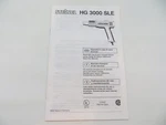Steinel Tool Operating Instructions Manual Hg 3000 Sle Hot Air Gun. Fixed Price $9.98.