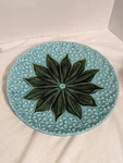 Antique Majolica Lily Of The Valley Platter C.1912 Inches Number Read. Fixed Price $112.50.
