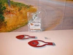 Harley Gas Tank Emblem Mount Set 1959-60 Duo Glide 38-7013 V-twin 61742-93T T7. Fixed Price $42.19.