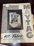 Original Maytag 1956 Washer Service Repair Manual Models - 140S. Fixed Price $34.99.