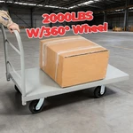 Platform Truck 2000 Lbs Capacity 48" X 24" Flatbed Cart Hand W/ 360 Wheel. Fixed Price $145.00.