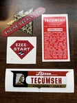 Tecumseh Lauson Engine 2-1/2 Hp 60 Decal H25 Mini Bike, Lubrication Set 3. Fixed Price $17.90.