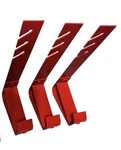 Lot 3 Genuine Qual-craft (2502) Red Heavy Metal 6" Roofing Jack Bracket. Fixed Price $35.99.
