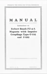 Case Robert Bosch FU-4-A Magneto Impulse Coupling C-125 C-225 Instruction Manual. Fixed Price $20.00.