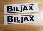 Biljax Scissor Lift Decalsl 14X3.7" (2) Gloss Black Fast Usa. Fixed Price $38.98.