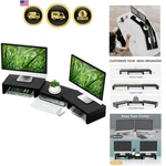 Tavr Dual Stand Riser Office Desktop Organizer For 2 Monitors, .... Fixed Price $55.39.