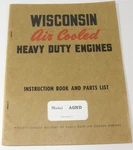 Wisconsin Air Cooled Heavy Duty Engines Instruction Manual Model Agnd MM-271-D. Fixed Price $18.99.