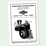 Briggs And Stratton 6-SFB Engine Operator Repair Part Service Owners Manual & Bs. Fixed Price $9.97.