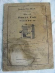International Harvester Diesel Power Unit Model PD-40 Instruction Book. Fixed Price $19.99.