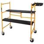 Metaltech Scaffold Platform With Wheels 4.1' X 3.8' 1.8' 500-POUND Capac. Fixed Price $131.48.