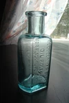 Antique 1890'S Cleveland's Superb Oil Polishes - Hyde Park, Mass. Blue Bottle. Fixed Price $7.99.