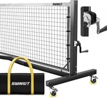 Pro Pickleball Net With Wheels, Hand Crank Tension System, 22 Feet, Black. Fixed Price $258.85.