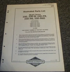 Briggs & Stratton Model Series 23D-R6 Engine Illustrated Parts List Manual Xz. Fixed Price $80.07.