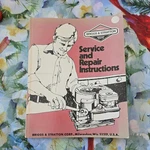 Vintage Briggs & Stratton Small Engine Service Repair Manual. Fixed Price $9.99.