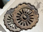 Vintage Farmal Utility TRACTOR-2 Planter Seed Plates- Cast Iron. Fixed Price $34.99.