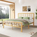 14 Inch Bamboo Wood Queen Size Platform Bed Frame With Headboard. Fixed Price $246.99.