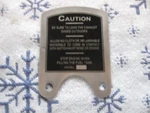Maytag Model 92 Caution Plate Short Deep Tank S-279. Fixed Price $16.65.