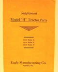 Eagle All Purpose Tractors Supplement Model "h" Parts 13-25,16-30,20-40. Fixed Price $6.95.