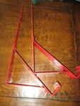 Qualcraft 2501 Set Heavy Duty 45 Degree Angle Fixed Roof Bracket. Fixed Price $27.95.