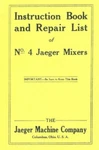 Jaeger No 4 Instruction Book & Repair List Manual Gas Engine Motor. Fixed Price $20.37.
