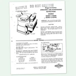Briggs And Stratton 2.5HP Engine 82500 82596 Operating Manual Operators Point. Fixed Price $9.97.