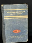 1942 General Motors Electro-motive Division Maintenance Manual Model 567 Engine. Fixed Price $27.00.