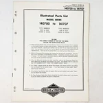 Vintage 1973 Briggs & Stratton 141700-141707 Illustrated Parts List. Fixed Price $9.99.