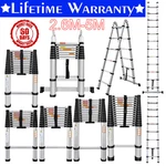 8.5FT-16.5FT Telescoping Folding Ladder Aluminum Extension Max Capacity 330 Lbs. Fixed Price $136.24.