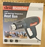 New Box Drill Master 1500 Watt Dual Temperature Heat Gun Two Settings 120V. Fixed Price $25.00.