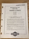 Vtg 1973 Briggs & Stratton 243430-243475 Illustrated Parts List. Fixed Price $10.00.