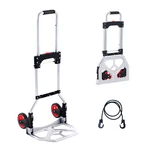 Folding Hand Truck Aluminum Luggage Trolley Cart Dolly 176 Lbs Bungee Cord. Fixed Price $34.99.